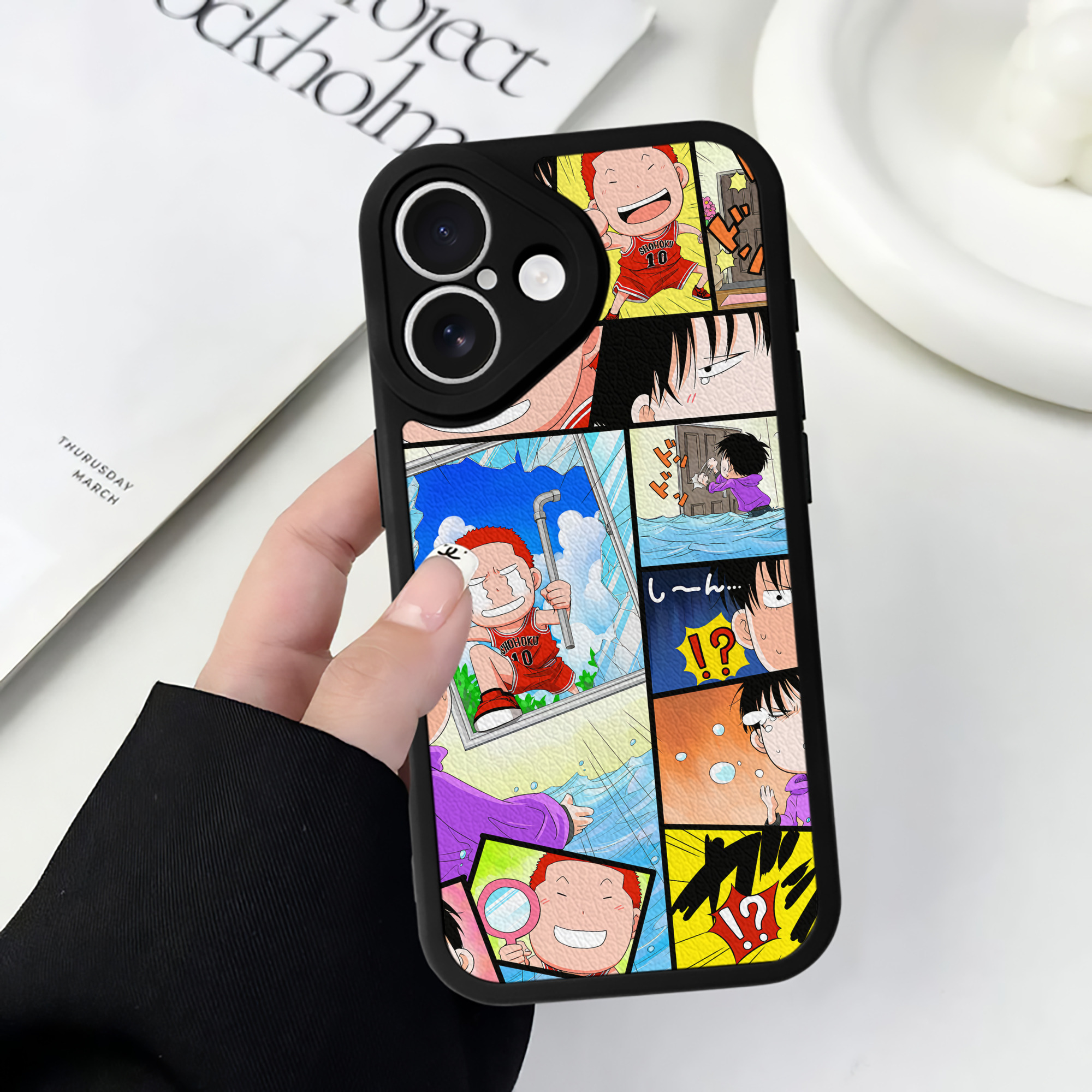 （画像用） SLAM DUNK／スラムダンク 【iPhone 16シリーズ対応】シリコンスマホケース（レザー調） 材質：シリコン